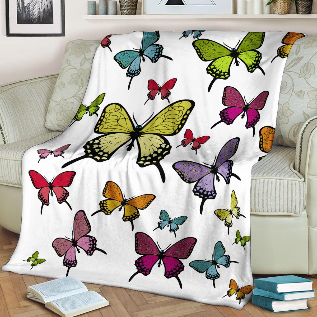 Butterfly CLA190814 Sherpa Fleece Blanket