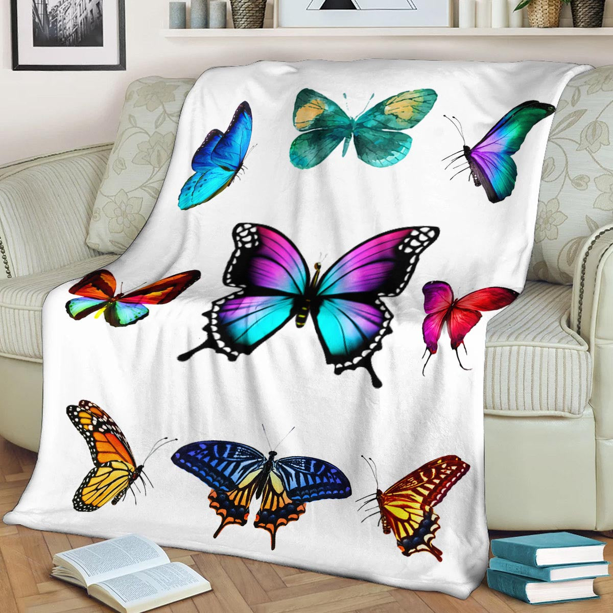 Butterfly CLA190816 Sherpa Fleece Blanket