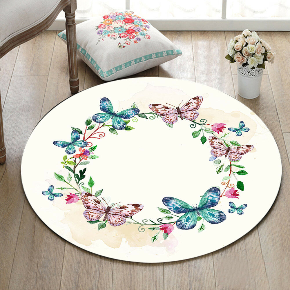 Butterfly CLA2709044RR Round Area Rug