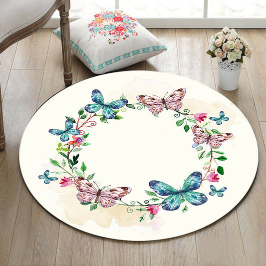 Butterfly CLA2709044RR Round Area Rug