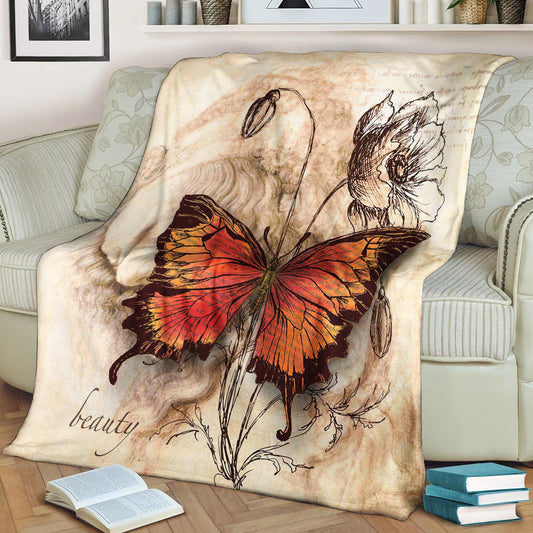 Butterfly DV170920F Sherpa Fleece Blanket