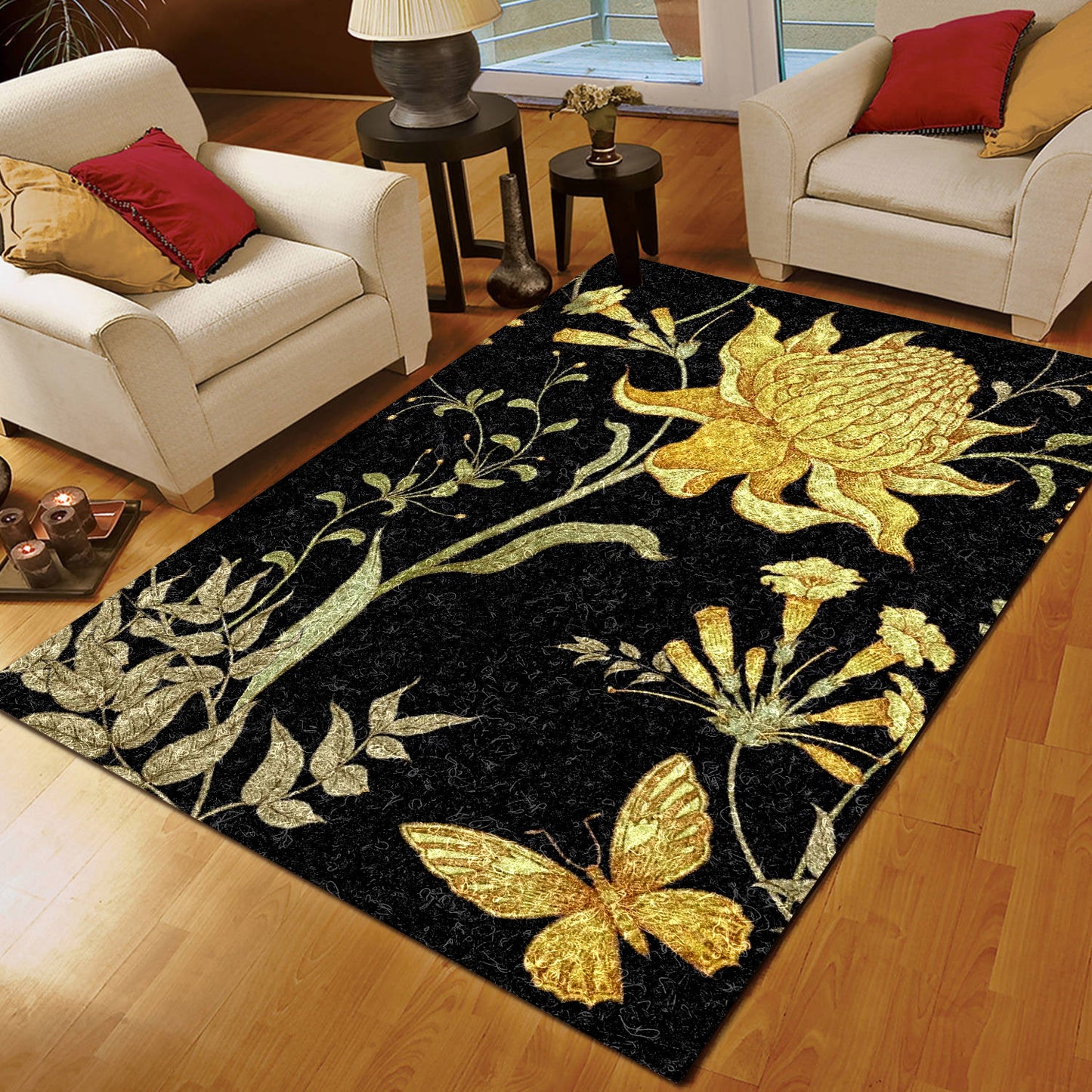Butterfly Flower CLA1609037R Rug