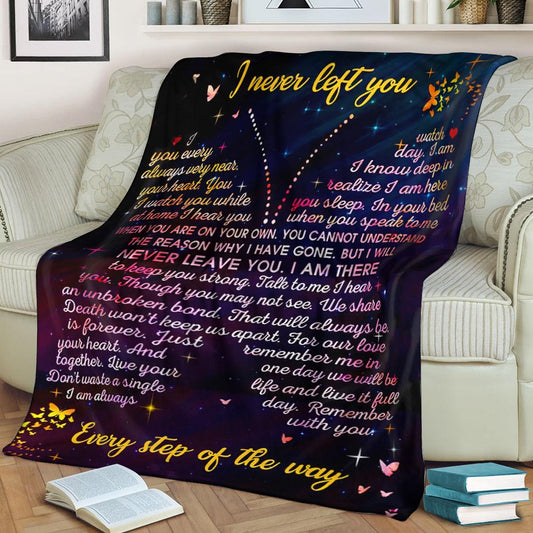 Butterfly I Never Left You CLA1910276F Sherpa Fleece Blanket