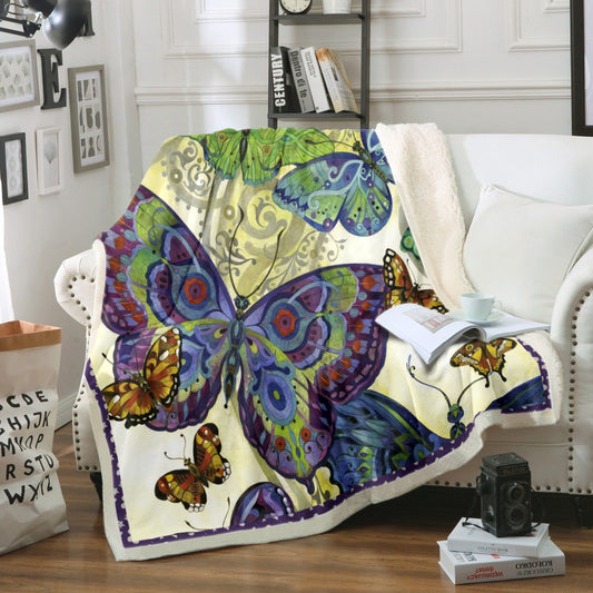 Butterfly NN1610017TT Sherpa Fleece Blanket