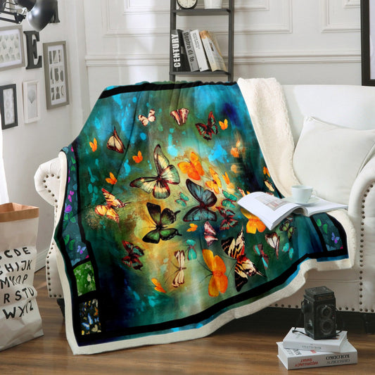 Butterfly QN150806TT Sherpa Fleece Blanket