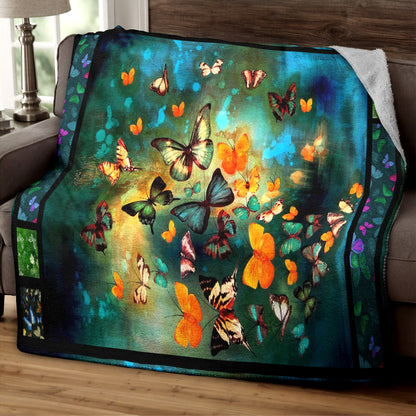 Butterfly QN150806TT Sherpa Fleece Blanket