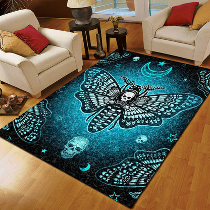 Butterfly Skull HN0709019R Rug