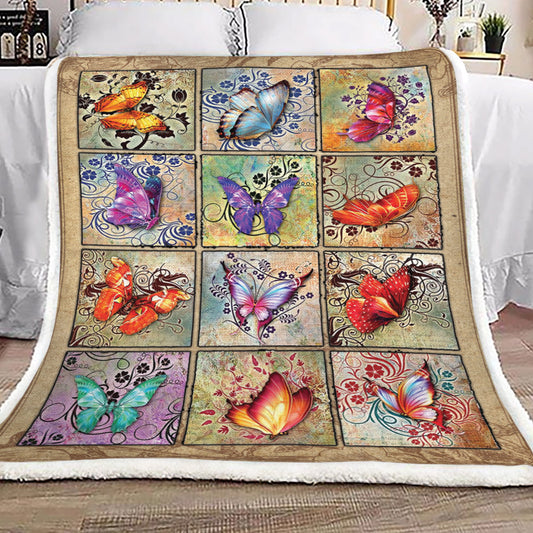 Butterfly TL1210027TT Sherpa Fleece Blanket