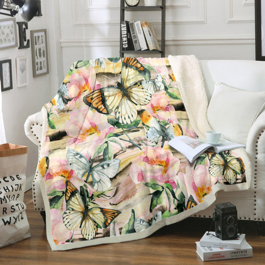 Butterfly TT230817TT Sherpa Fleece Blanket