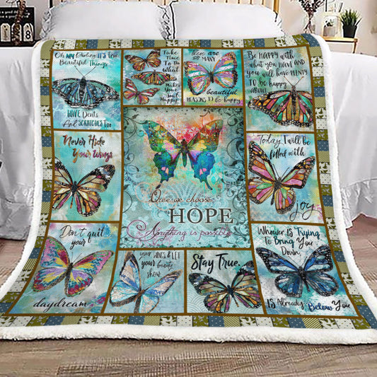Butterfly YH25101066F Sherpa Fleece Blanket