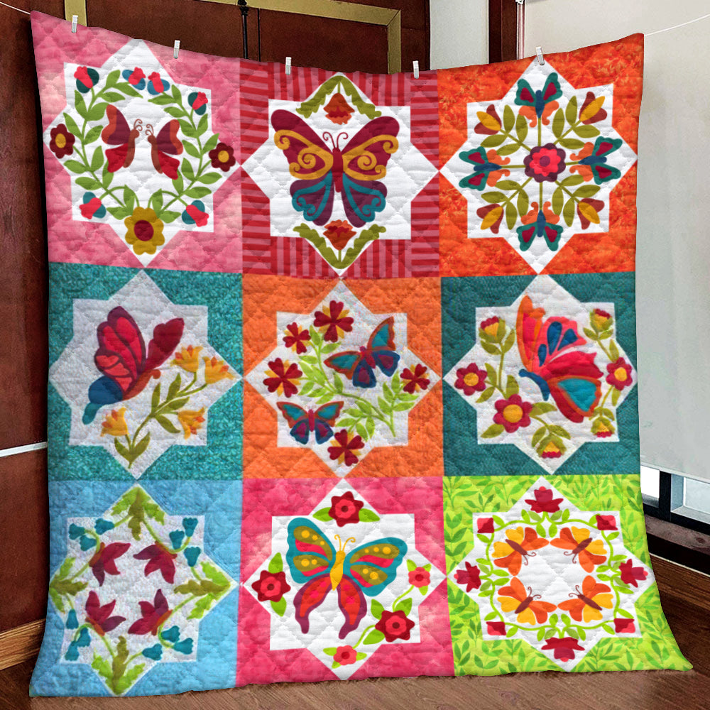 Butterfly Garden HM141007D Quilt Blanket