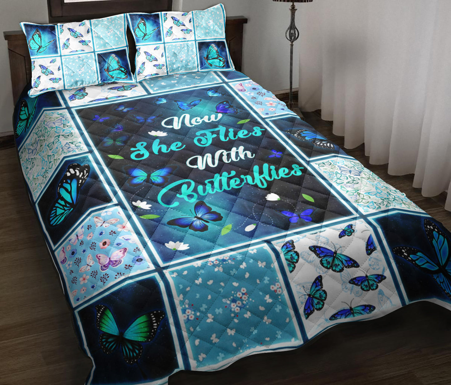 Butterfly Quilt Bedding Set ND170901