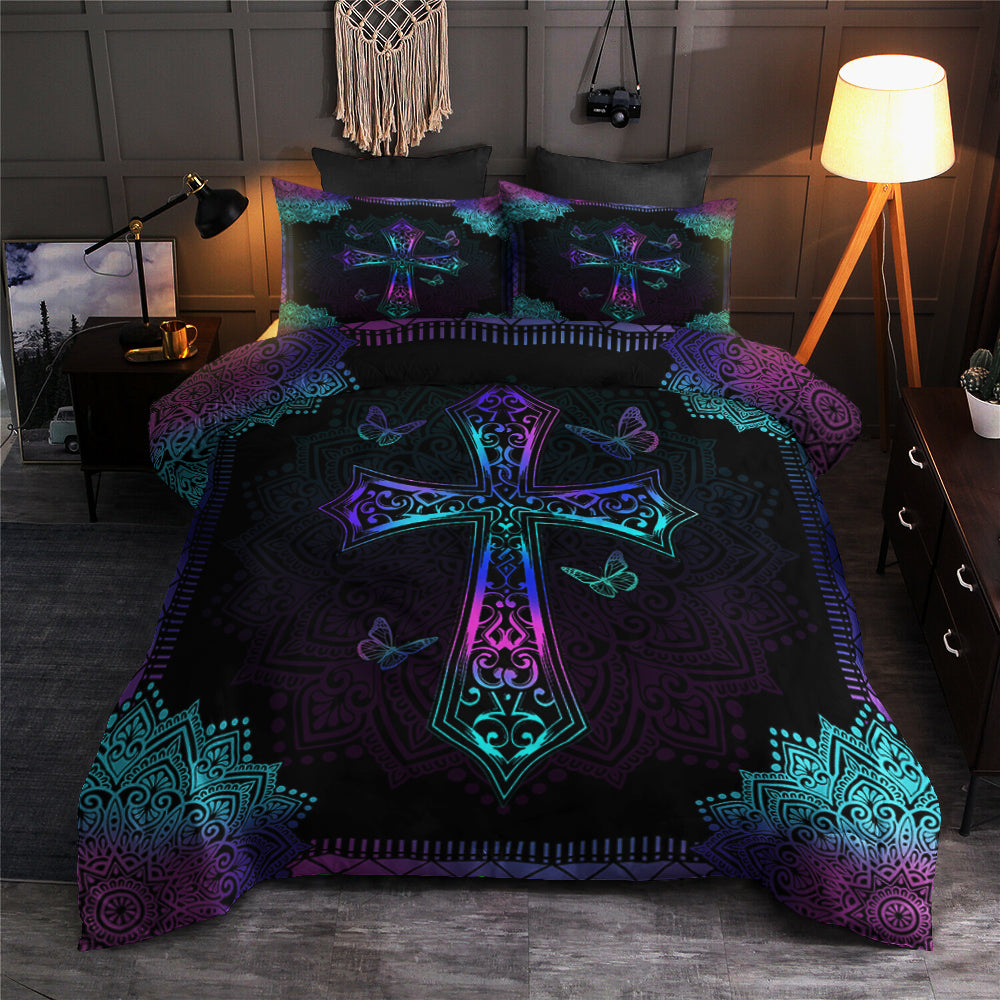 Butterfly Bohemian Cross Duvet Cover Bedding Sets HN010601MB
