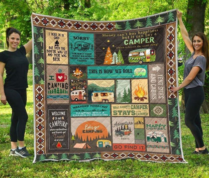 CAMPING LET GO CAMPING CLA27120068Q Quilt Blanket