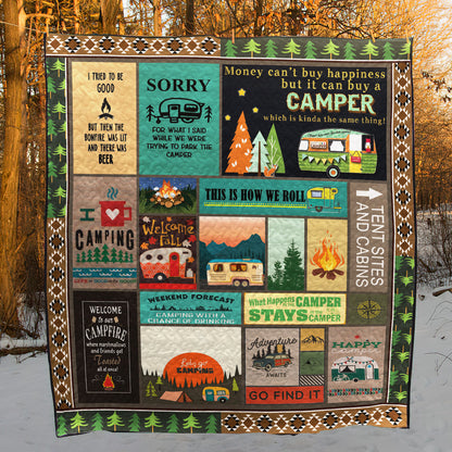 CAMPING LET GO CAMPING CLA27120068Q Quilt Blanket