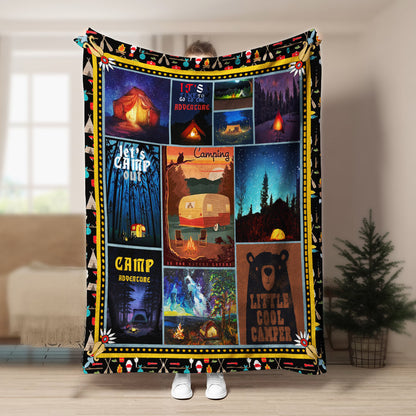 Camping CLA150812f Sherpa Fleece Blanket