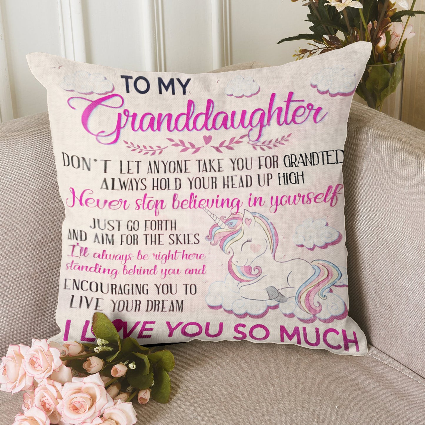 To My Granddaughter CL02110769MDP Throw Pillow Covers