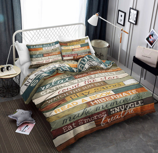Cabin Rules HT050911 Bedding Sets