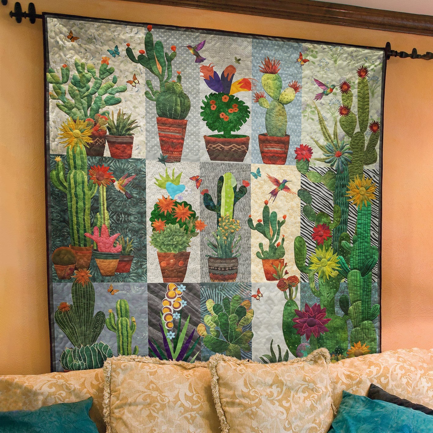 Cactus CL140639 Art Quilt