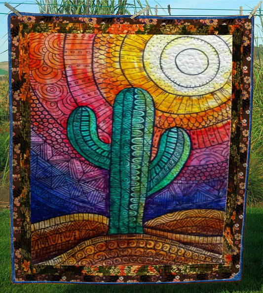 Cactus CL28100209MDQ Quilt Blanket