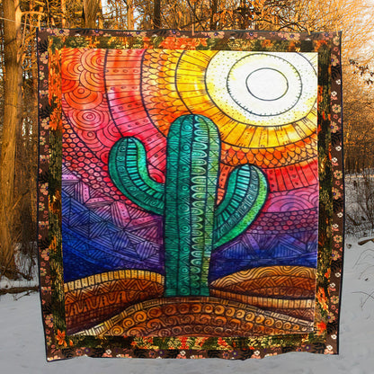 Cactus CL28100209MDQ Quilt Blanket