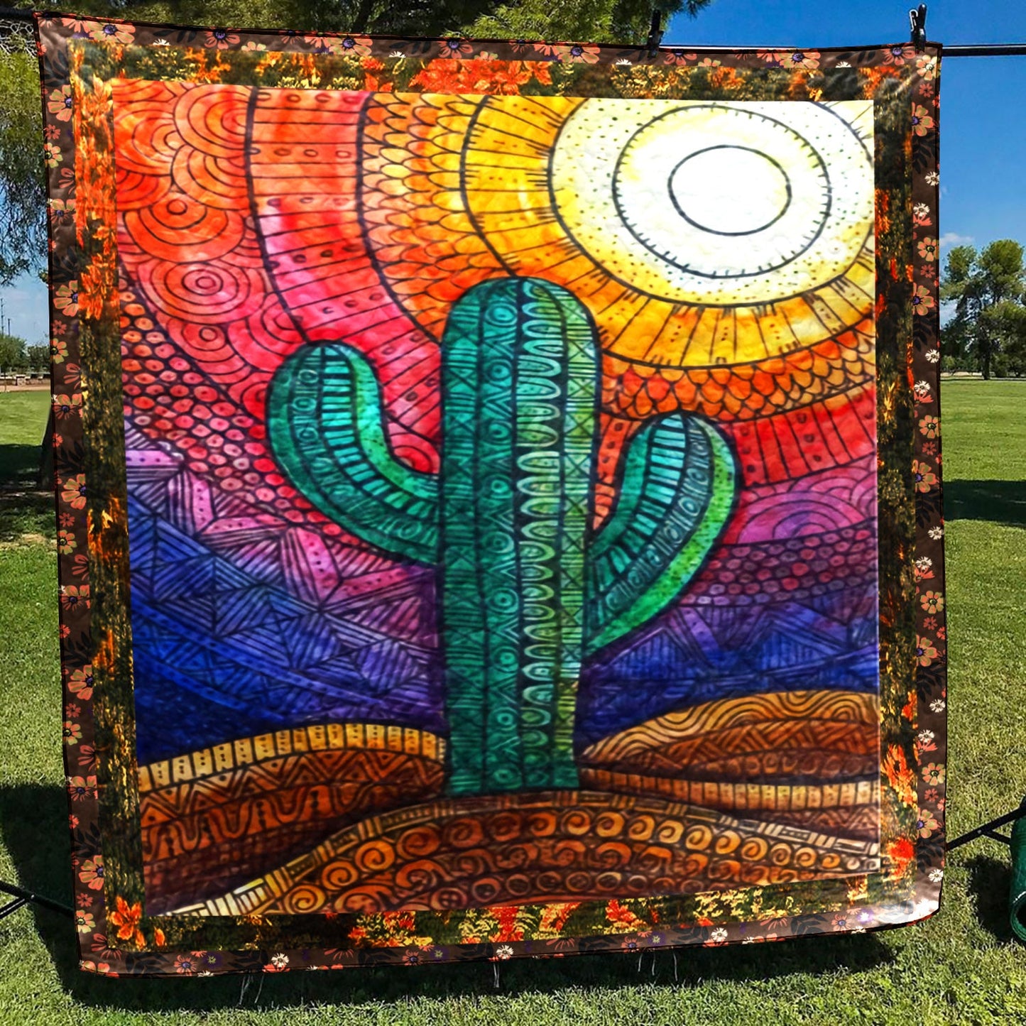 Cactus CL28100209MDQ Quilt Blanket