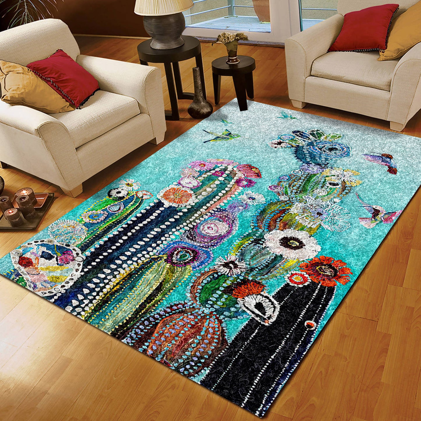 Cactus And Hummingbird BT2907014 Rug