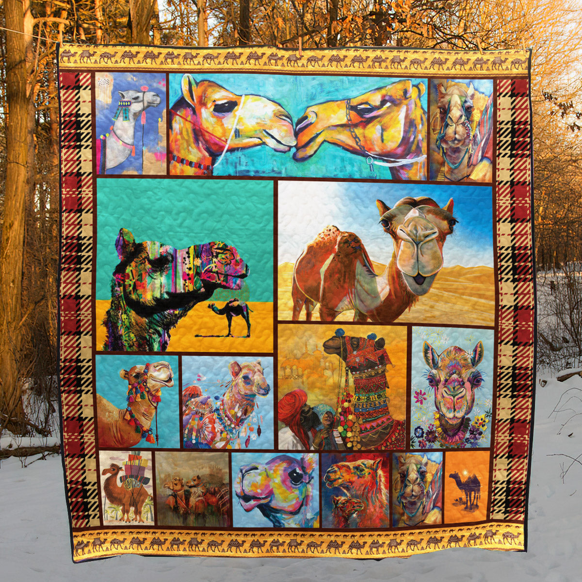 Camel YH2510042 Quilt Blanket