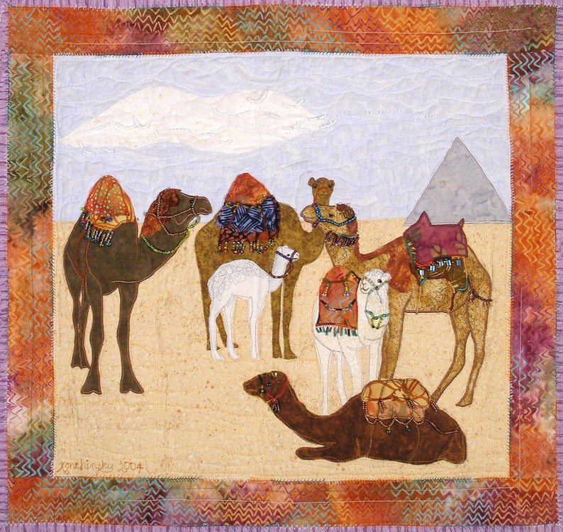 Camels CLM270608 Quilt Blanket