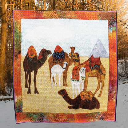 Camels CLM270608 Quilt Blanket