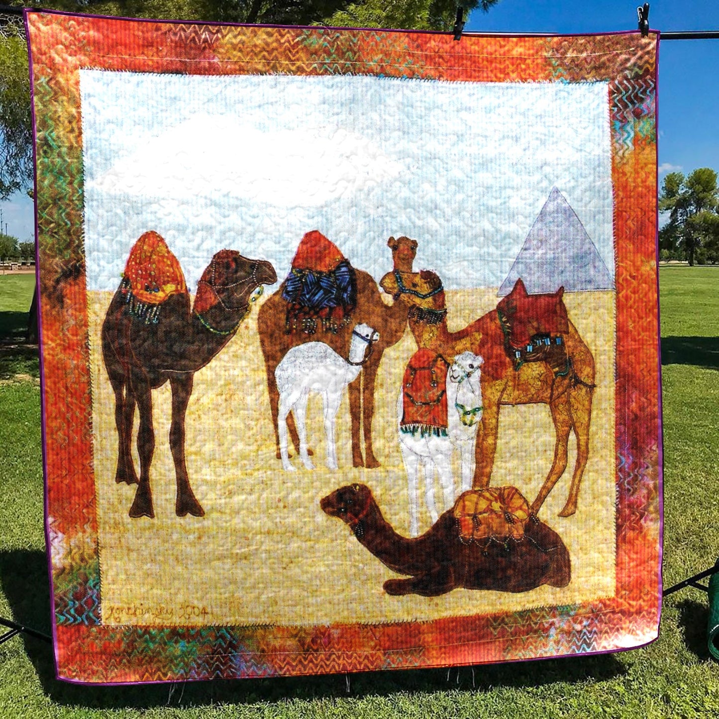 Camels CLM270608 Quilt Blanket