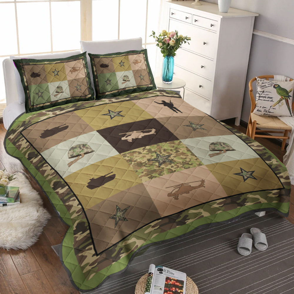 Camouflage Camo CLM2410048B Quilt Bedding Set