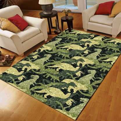 Camouflage Dinosaur CLA15101352R Rug