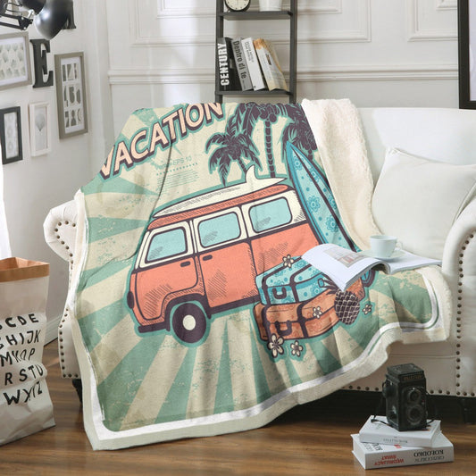 Camp NT180919F Sherpa Fleece Blanket