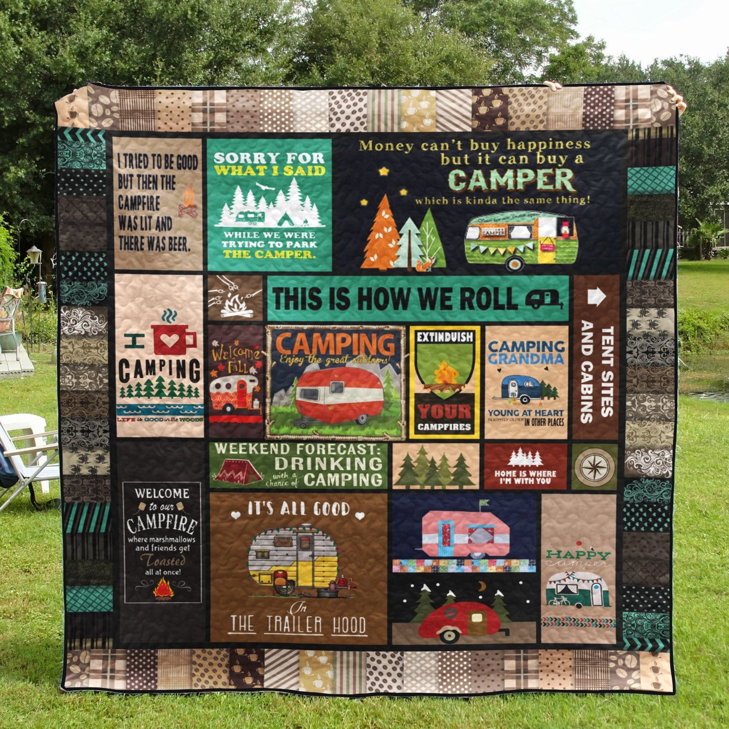 Camper CLM1510022 Quilt Blanket