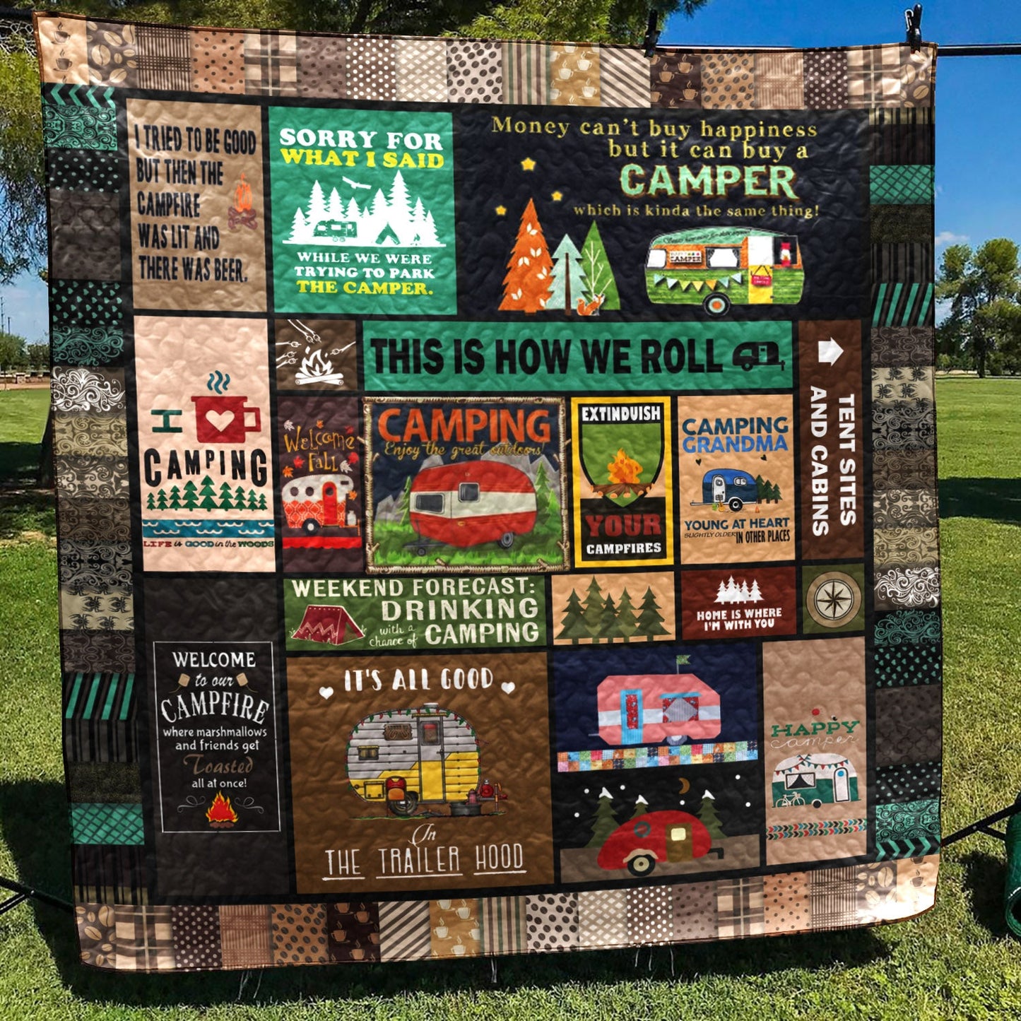 Camper CLM1510022 Quilt Blanket