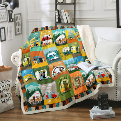Camper HM0709014TM Sherpa Fleece Blanket