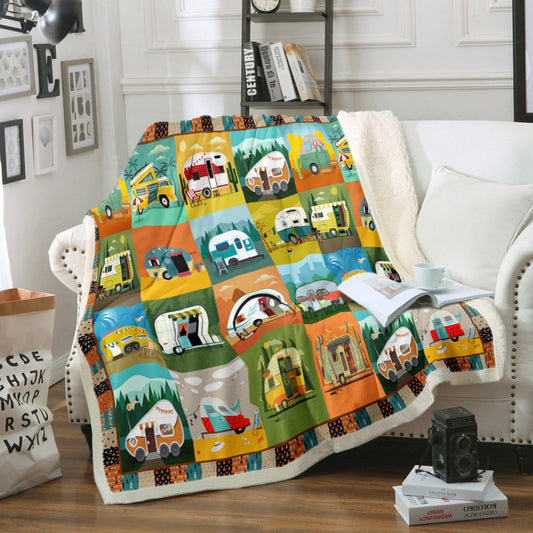 Camper HM0709014TM Sherpa Fleece Blanket
