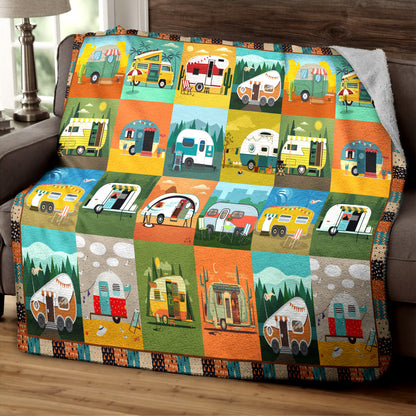 Camper HM0709014TM Sherpa Fleece Blanket