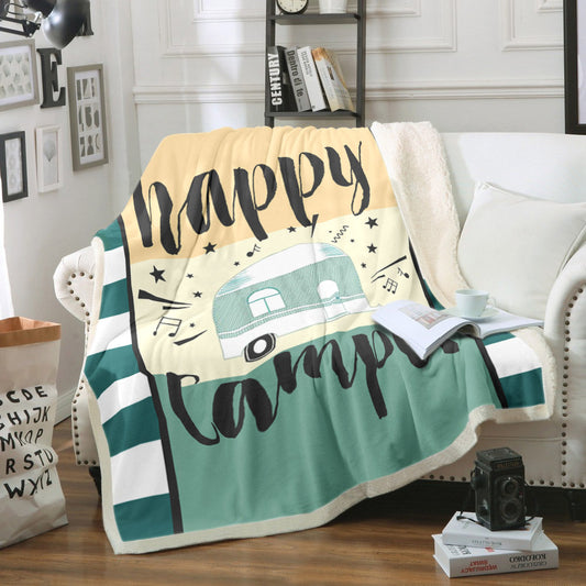Camper HM270821F Sherpa Fleece Blanket