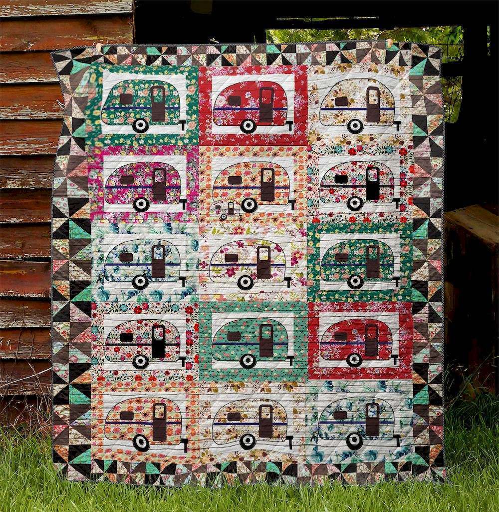 Camping D9017 Quilt Blanket