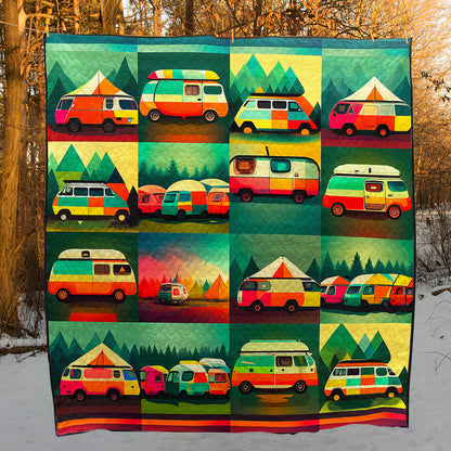 Camping Van Quilt Blanket TD180801Y