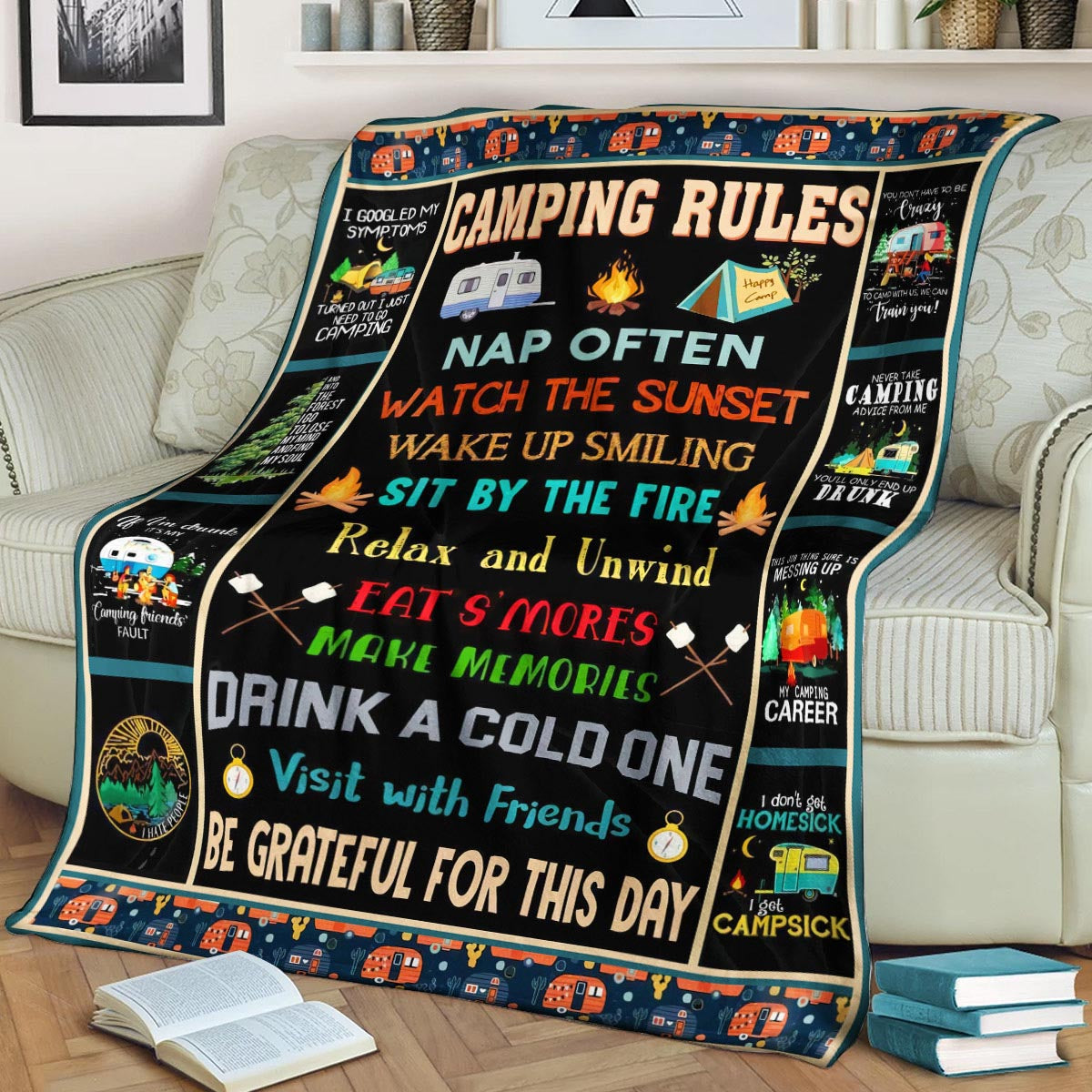 Camping CL270809MDF Sherpa Fleece Blanket
