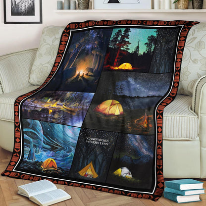 Camping CLA150811f Sherpa Fleece Blanket