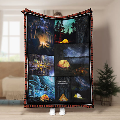 Camping CLA150811f Sherpa Fleece Blanket