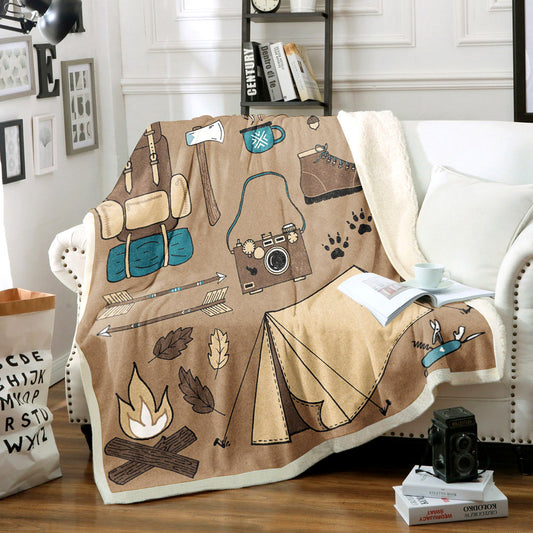 Camping HM1409020TT Sherpa Fleece Blanket
