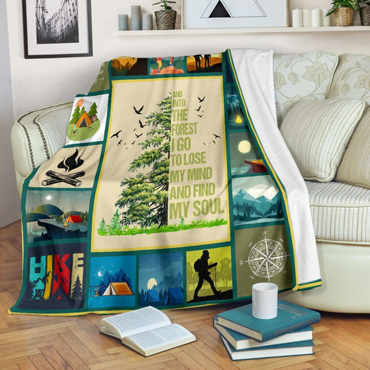 Camping Hiking CLM02120526S Sherpa Fleece Blanket