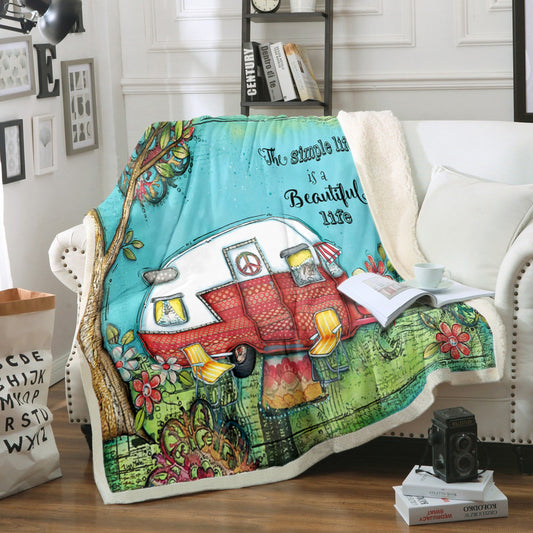 Camping TN1010036TT Sherpa Fleece Blanket
