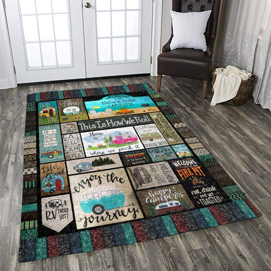 Camping pattern CLA18100013R Rug