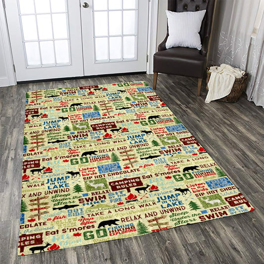Camping rules CLA15100133R Rug